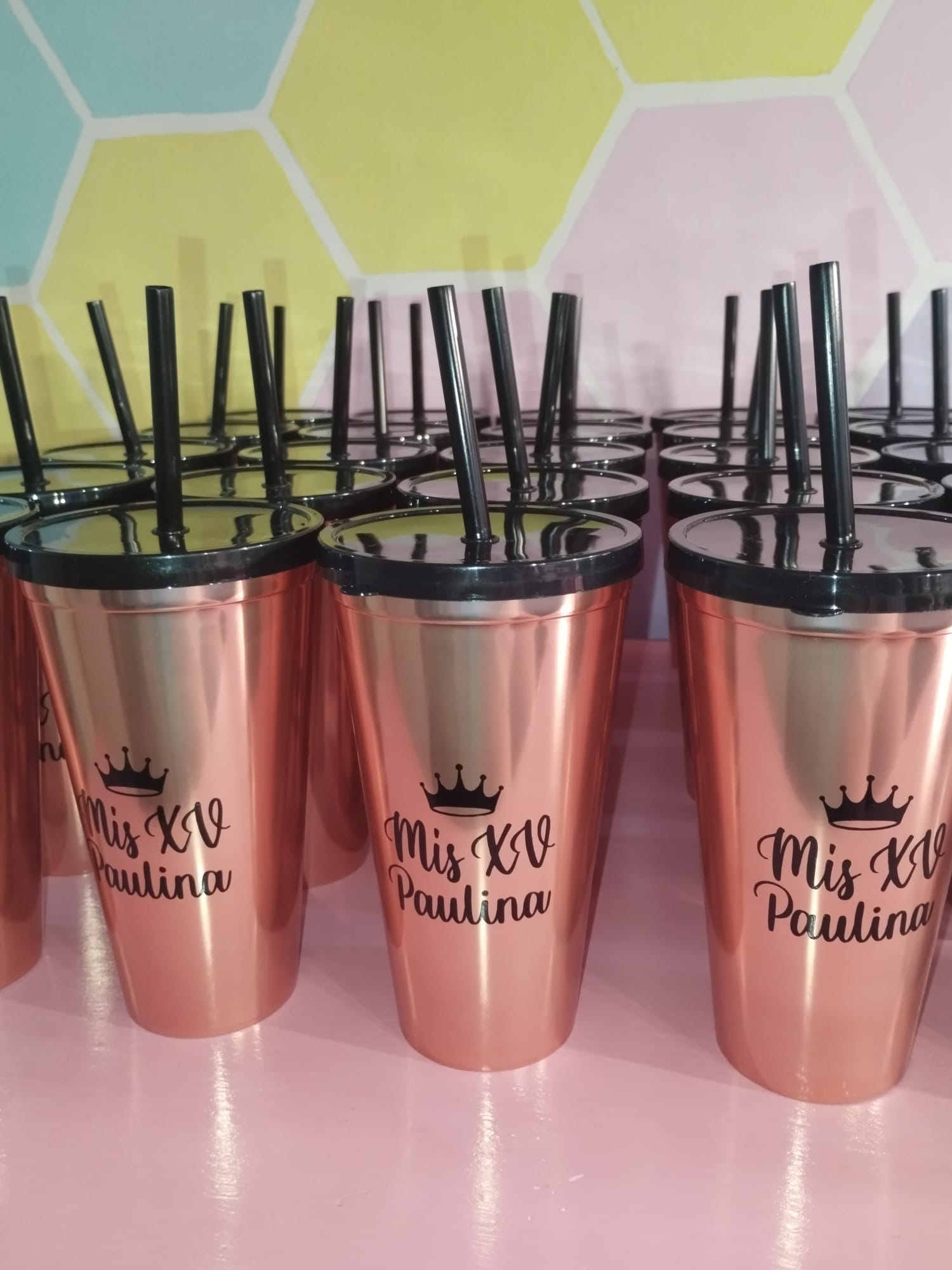 Vasos variedad de colores